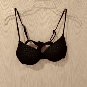 Black Padded Bikini Top Size Med